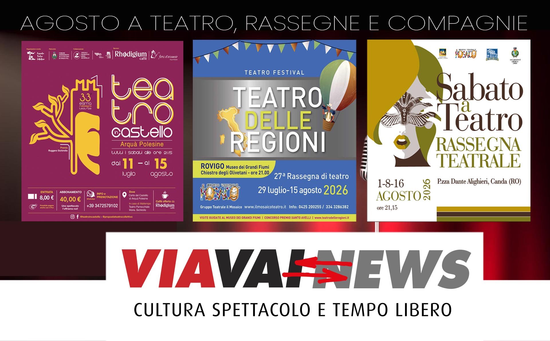 Agosto a teatro